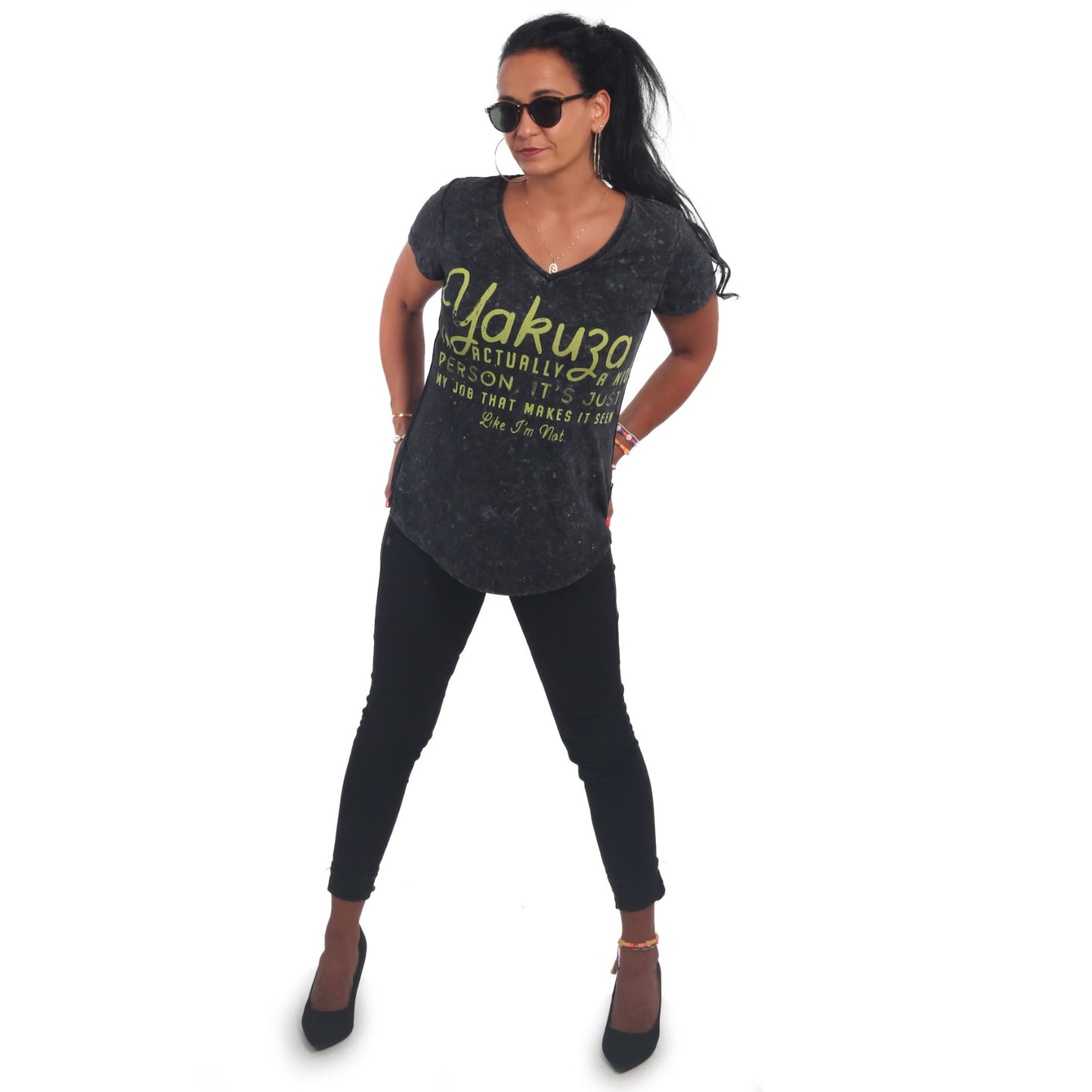 Nice Person Dye V-Neck T-Shirt
