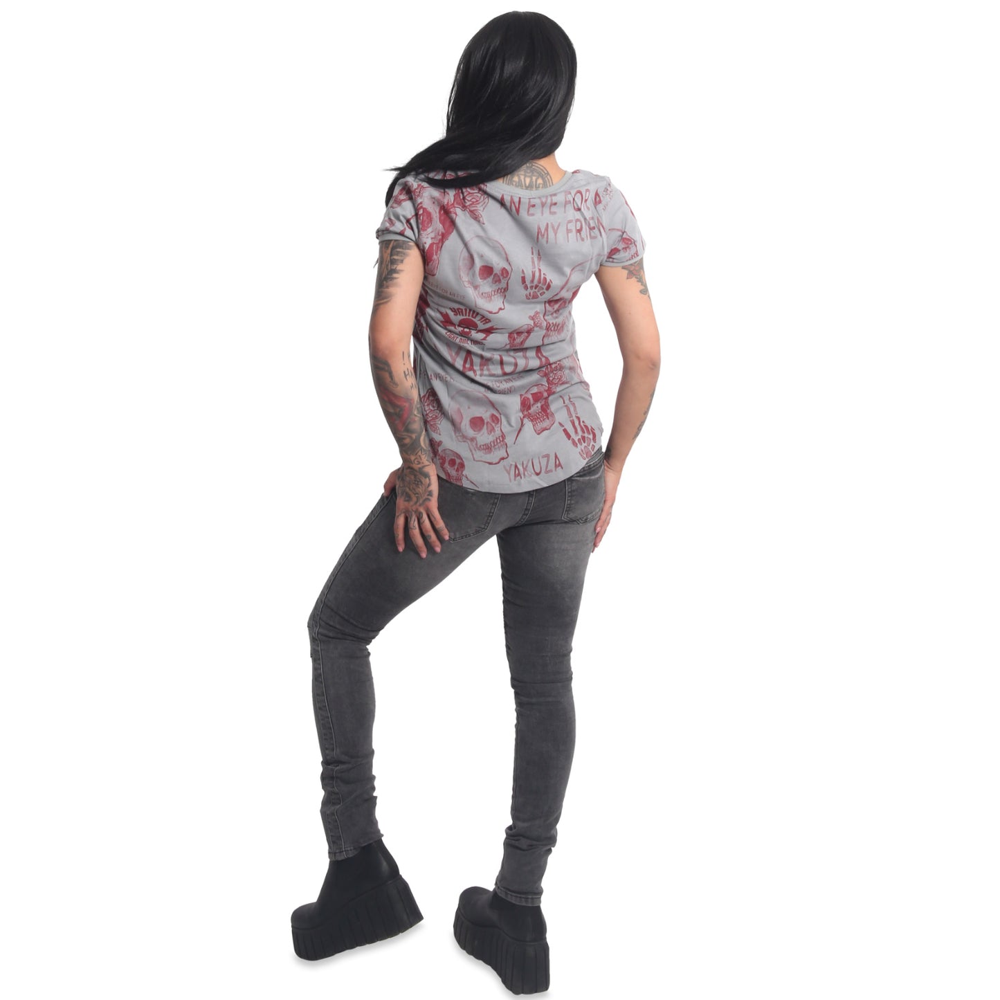Eye Allover V-Neck T-Shirt