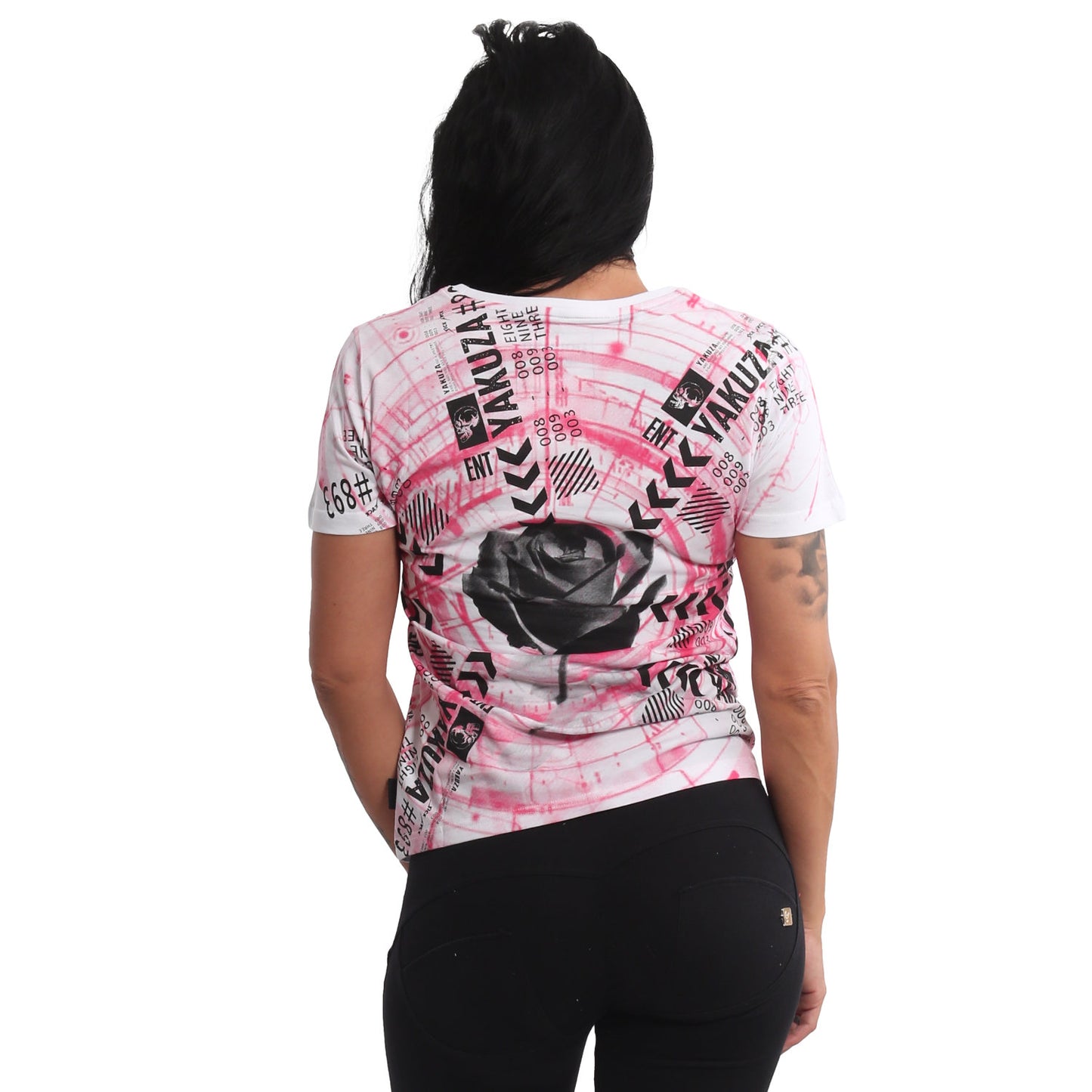 Electric Rose Crew Neck T-Shirt