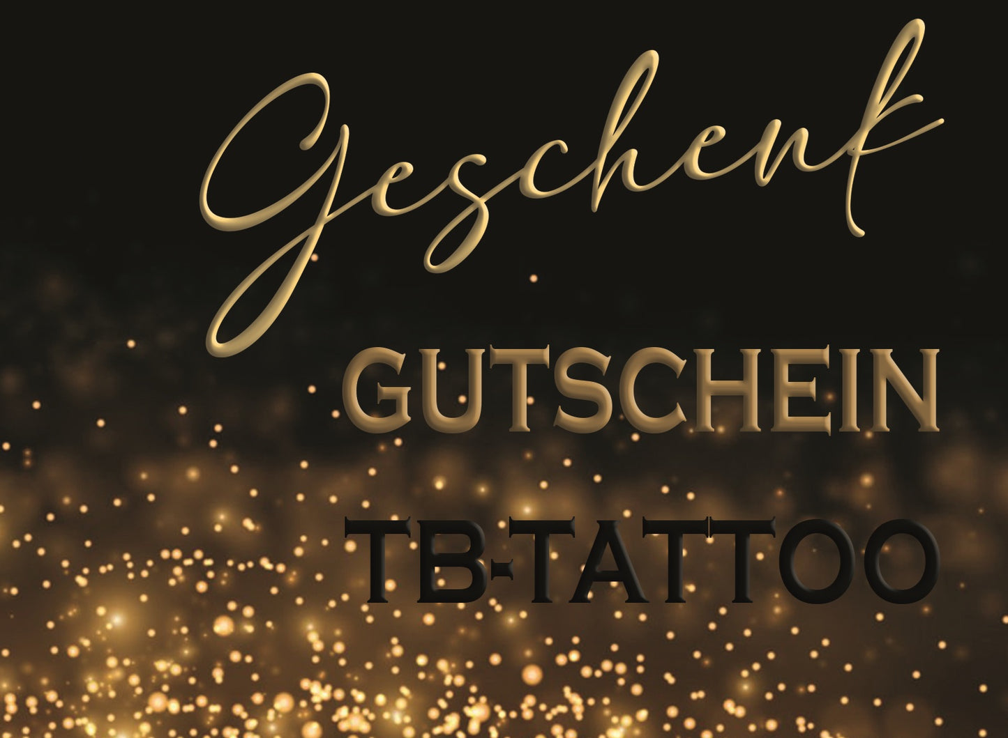 Geschenkgutschein für ein Tattoo oder Piercing