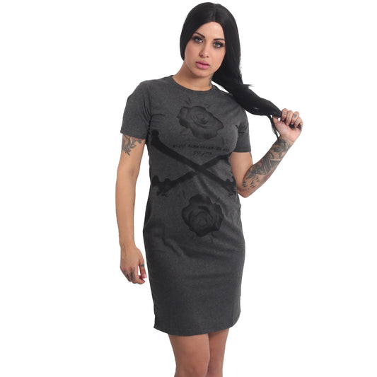 Rose Cross Dress Casual T-Shirt