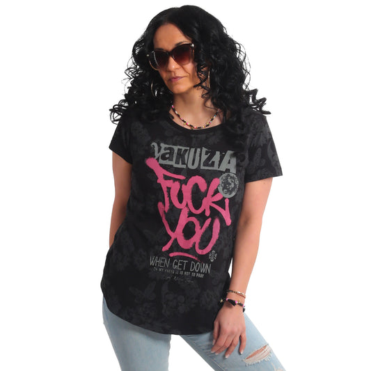 FU Curved Crew Neck T-Shirt